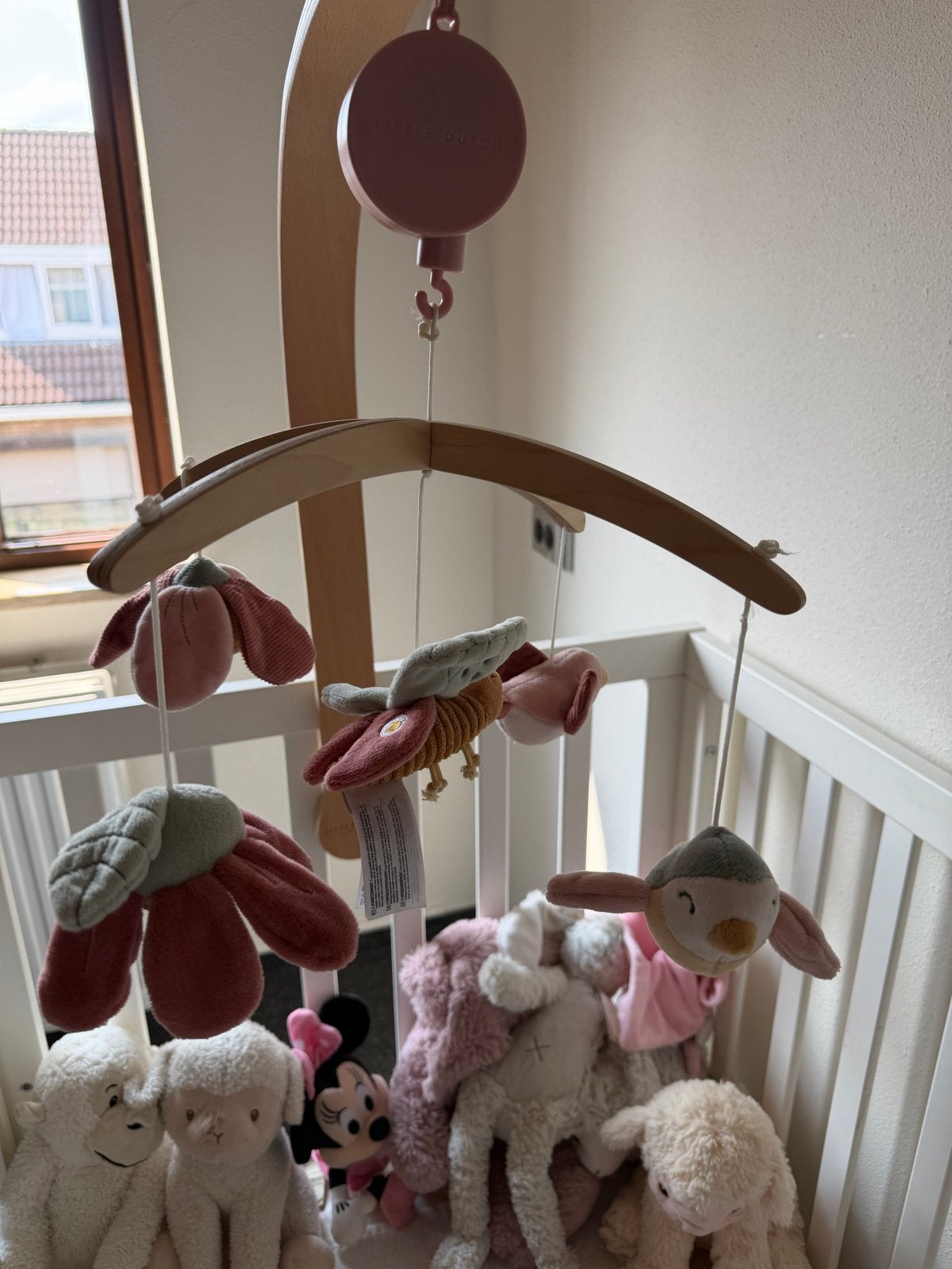 Little dutch houten muziekmobiel, Kinderen en Baby's, Speelgoed | Babyspeelgoed, Ophalen, Zo goed als nieuw, Mobiel, Met geluid