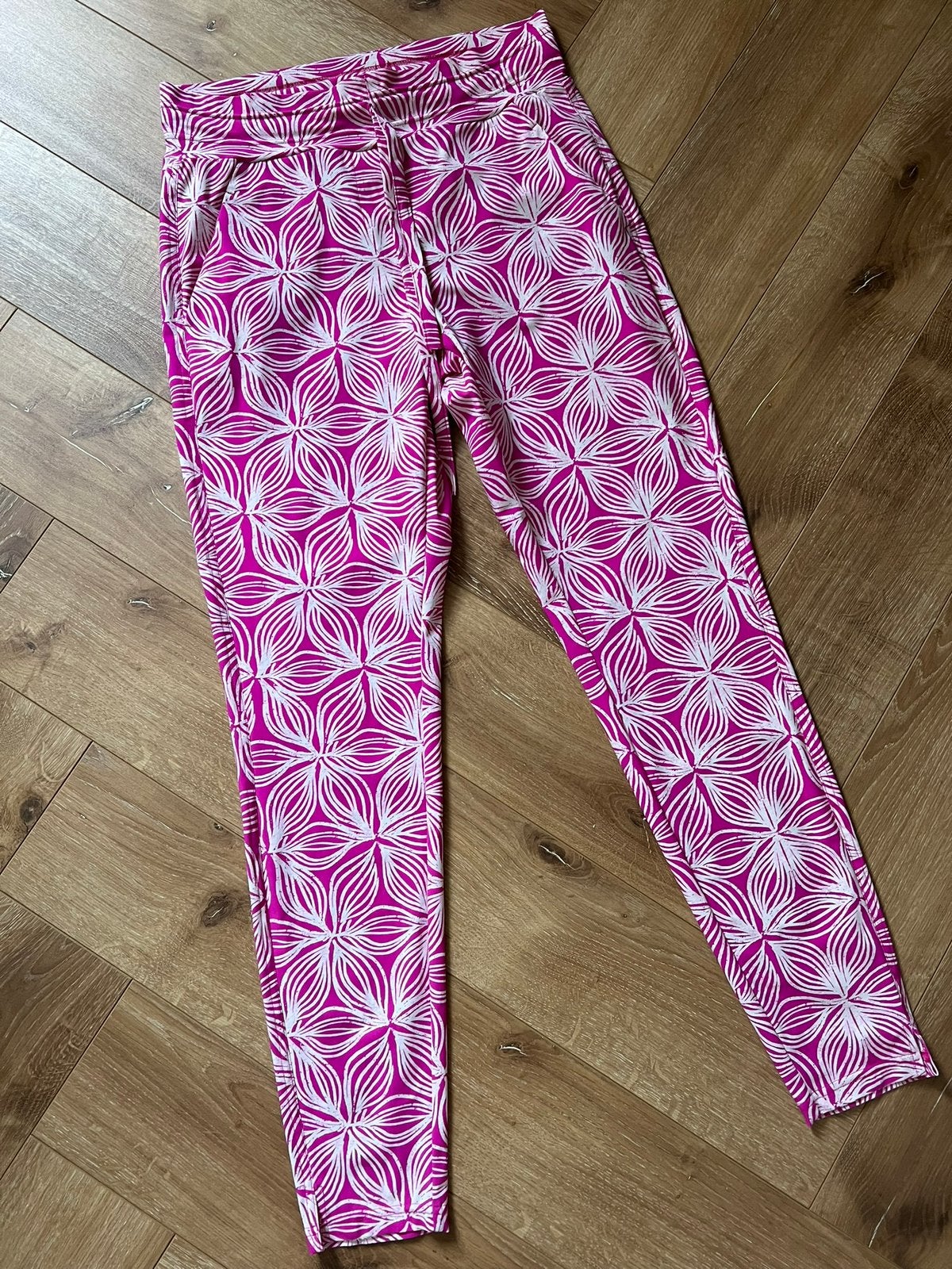 Studio anneloes stairdown summer batik broek M fuchsia/kit, Kleding | Dames, Maat 38/40 (M), Ophalen of Verzenden, Zo goed als nieuw