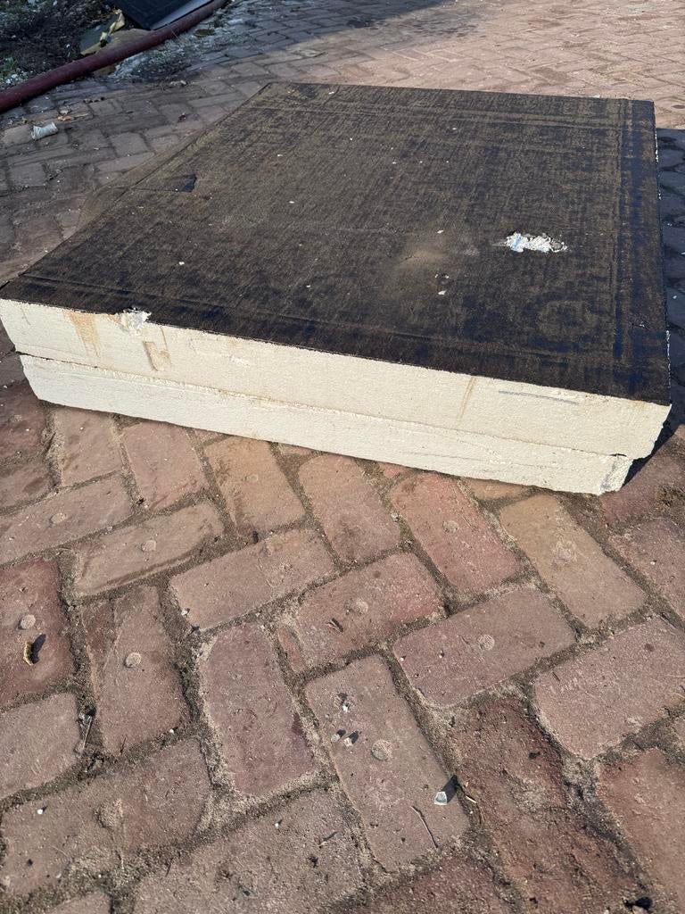 Dakisolatie platen met bitumen (6 cm & 10 cm), Doe-het-zelf en Verbouw, Isolatie en Afdichting, Gebruikt, Dakisolatie, Piepschuim (Tempex)