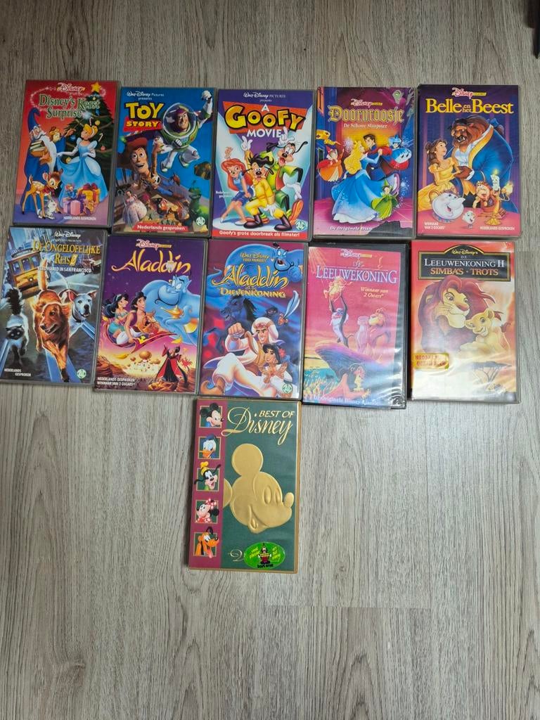 Grote collectie Disney en andere VHS-banden, Alle leeftijden, Ophalen of Verzenden, Gebruikt, Actie en Avontuur