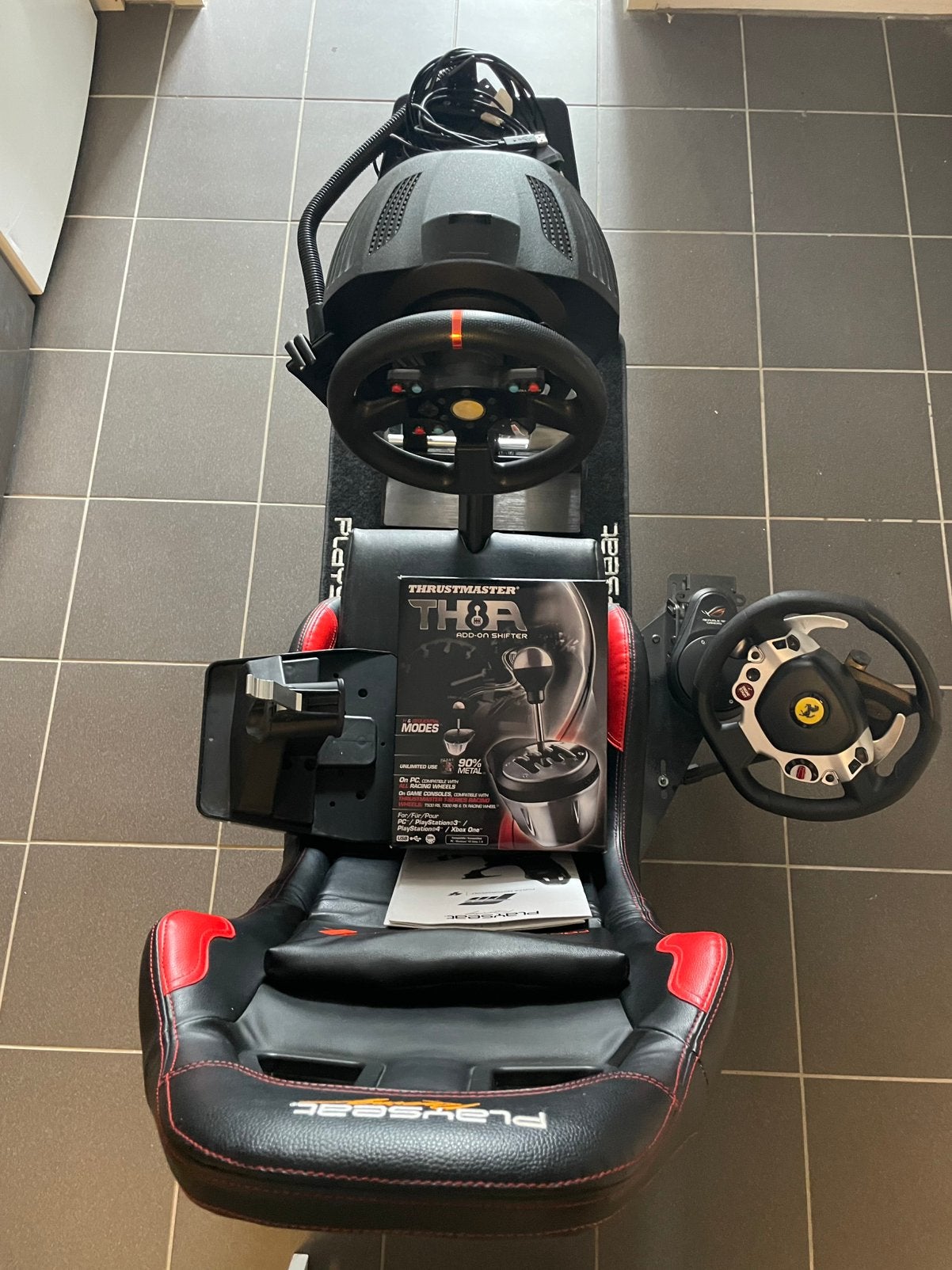 Playseat Forza motorsport +Thrustmaster TX+TH8A +Fanatec ., Ophalen, Gebruikt