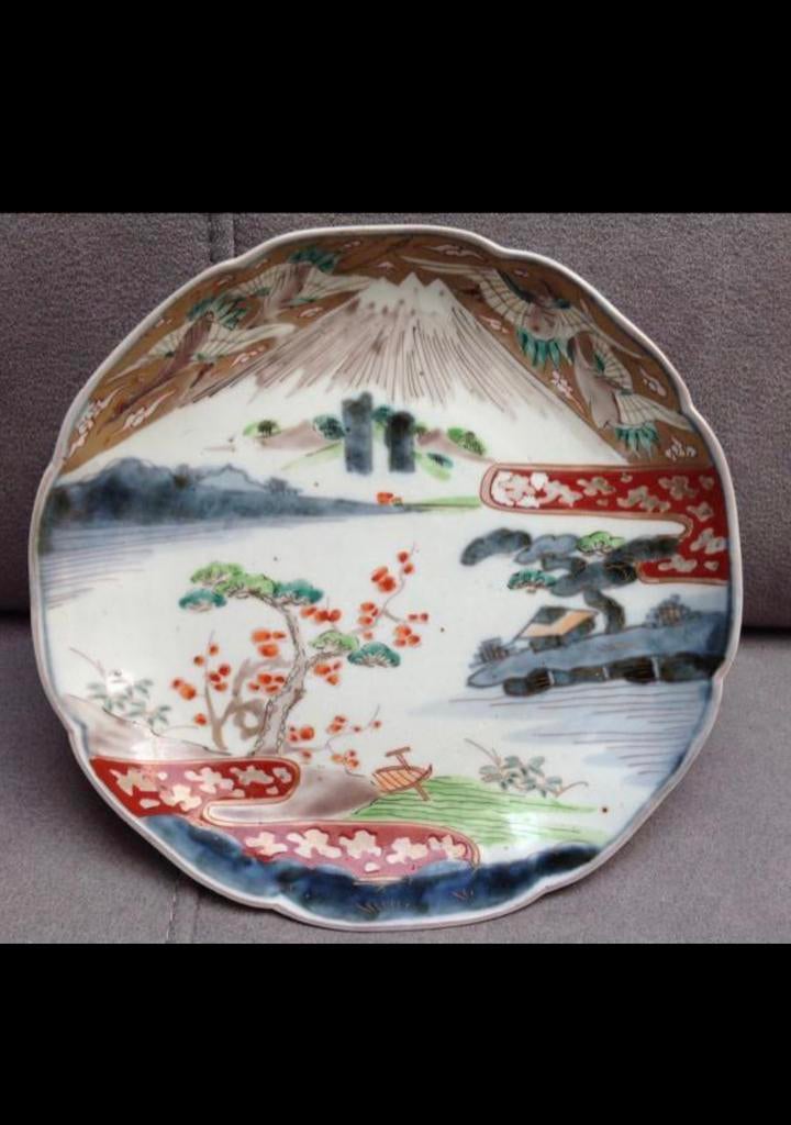 antieke Japanse imari bord, Antiek en Kunst, Antiek | Porselein, Ophalen of Verzenden