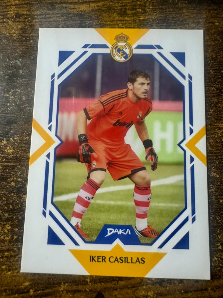 Iker Casillas Spelerskaart - Real Madrid DAKA, Ophalen of Verzenden, Zo goed als nieuw, Buitenlandse clubs, Spelerskaart