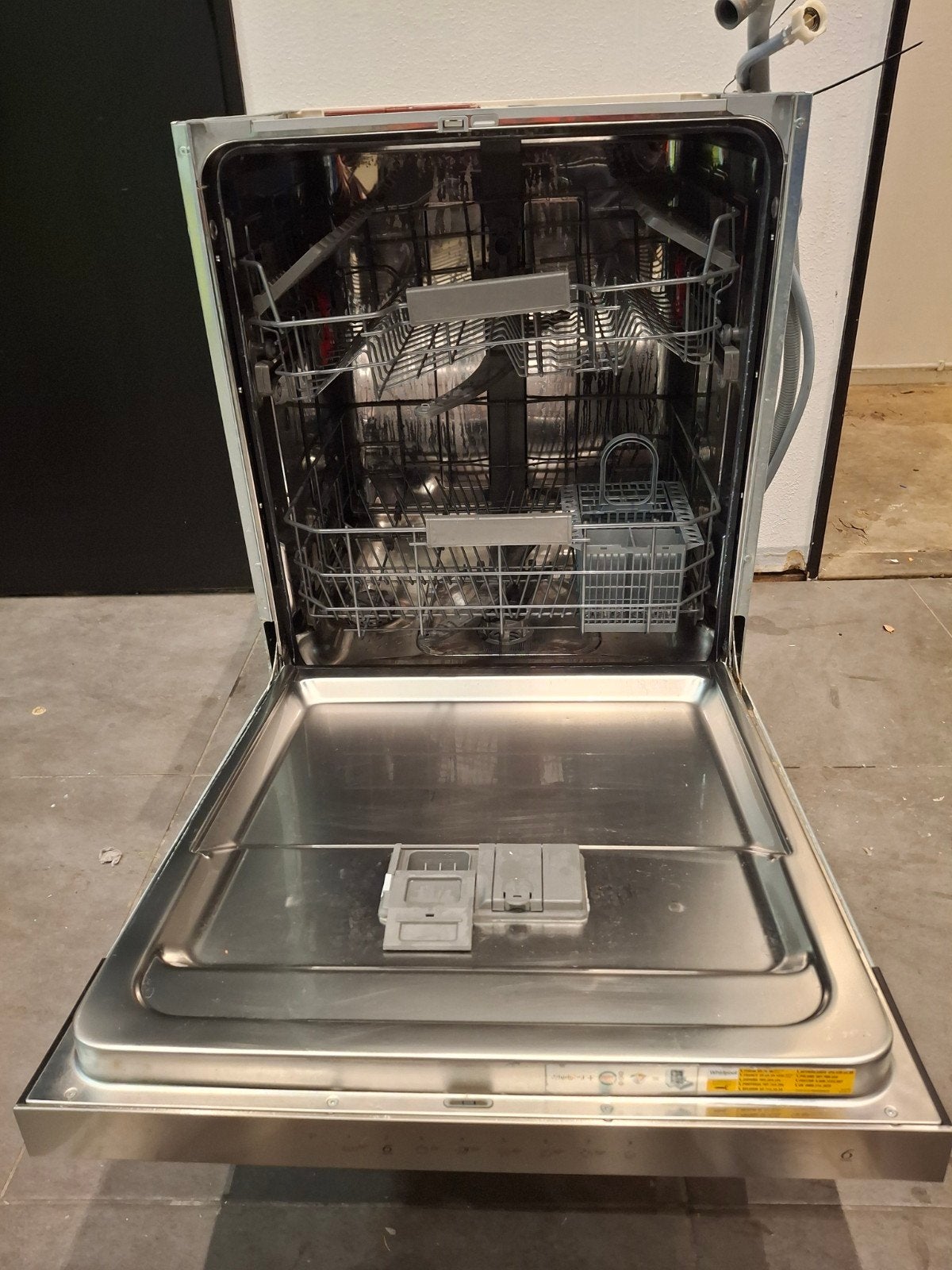 Wirlpool WBC 3C26 X Inbouw vaatwasser(half-geintregeerd), Ophalen of Verzenden, Inbouw, Minder dan 85 cm