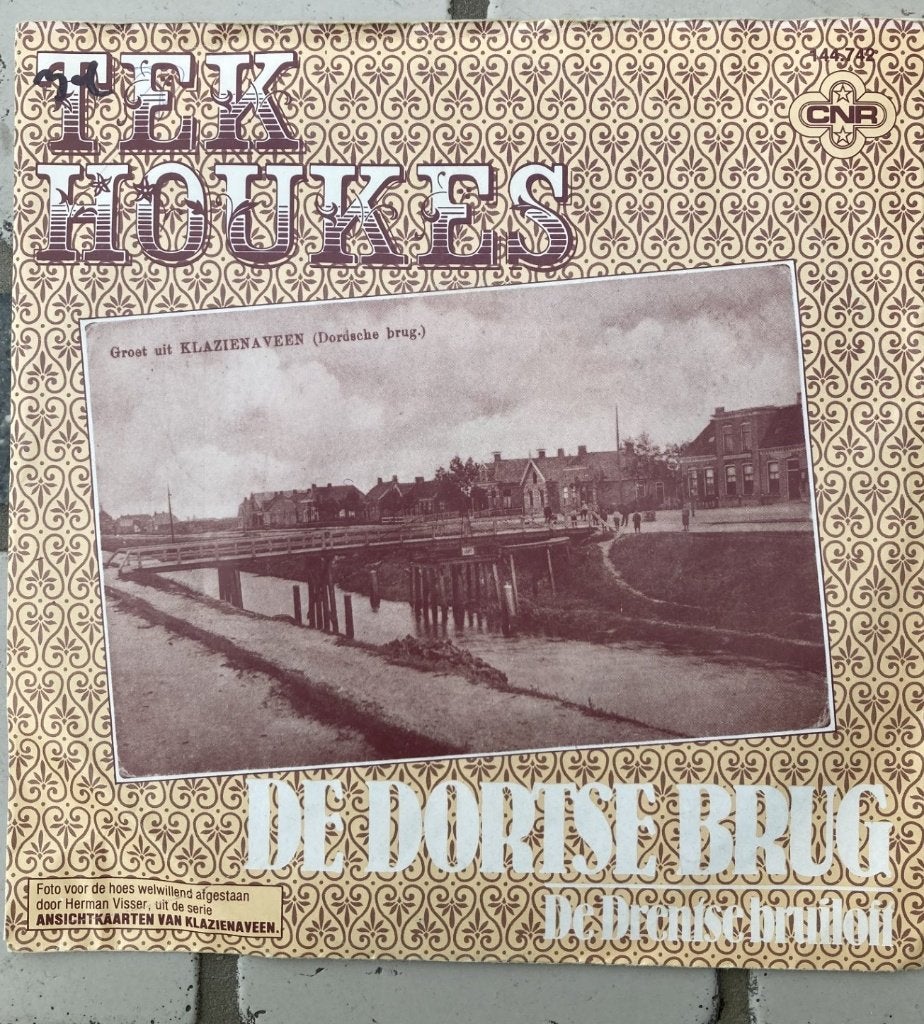 Tek Houkes – De Dortse brug. Vinyl-single, Cd's en Dvd's, Vinyl | Nederlandstalig, 7 inch, Zo goed als nieuw, Levenslied of Smartlap