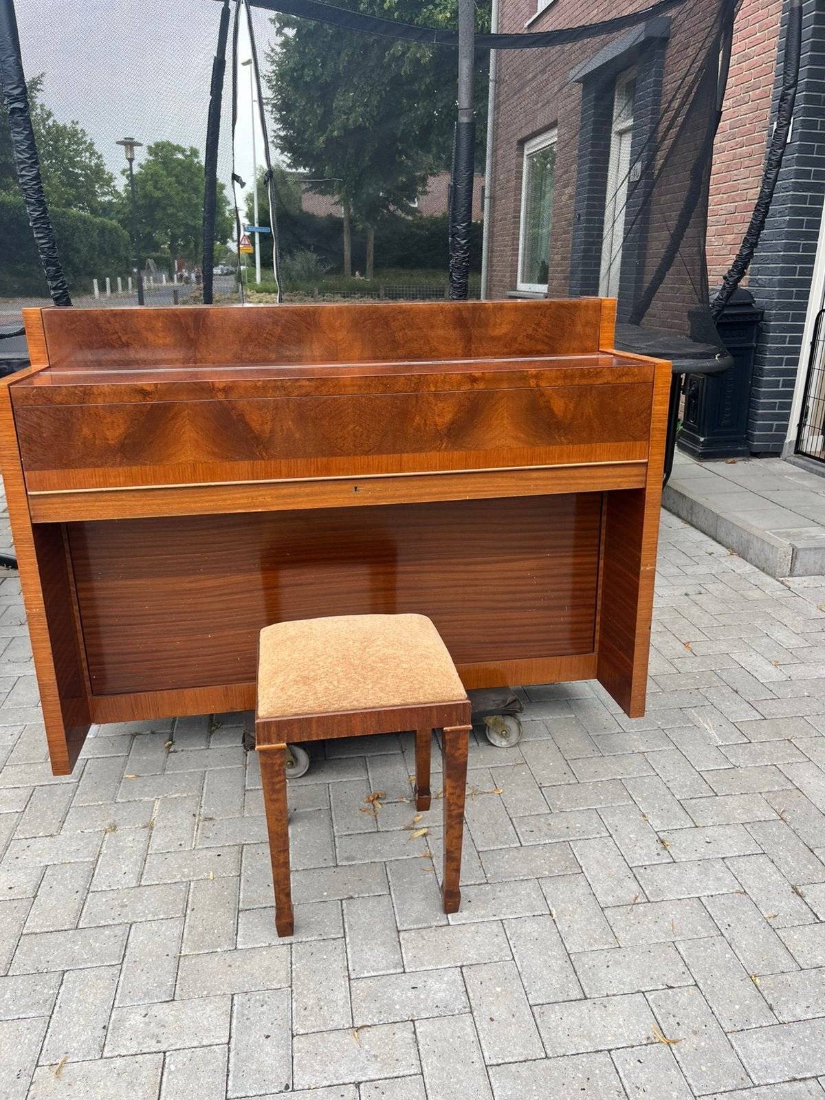 august forster c.c. bender piano, Ophalen of Verzenden, Zo goed als nieuw, Bruin