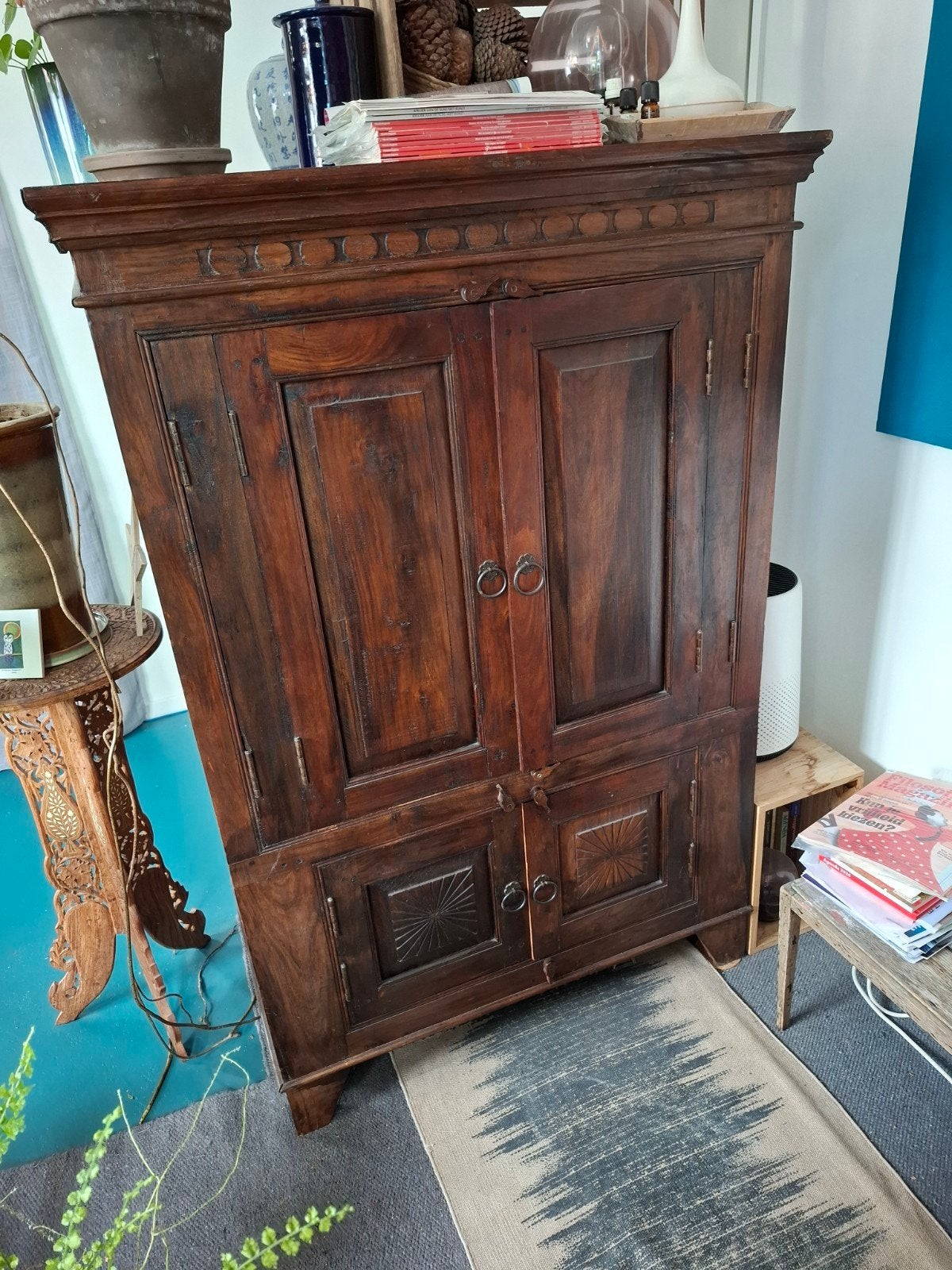 Indische koloniale kast, Antiek en Kunst, Antiek | Meubels | Kasten, Ophalen