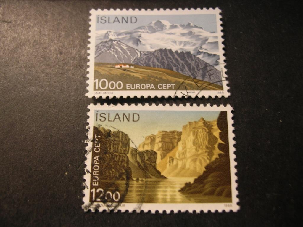 Cept/Verenigd Europa IJsland 1986  gestempeld, Verzenden, Overige landen, Gestempeld