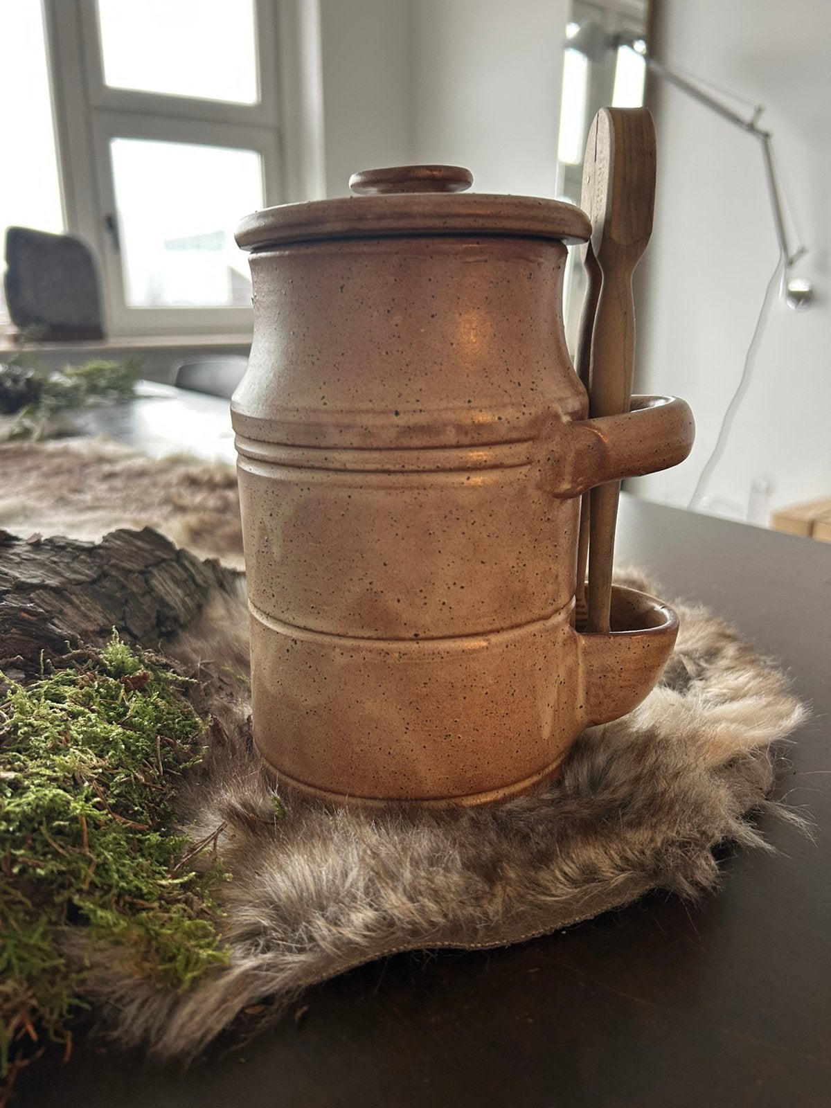 Schitterende Gres augurkenpot origineel, Ophalen of Verzenden
