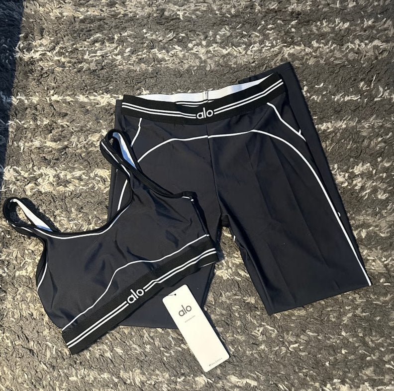 Alo set Vrouw, Kleding | Dames, Sportkleding, Verzenden, Zwart, Overige typen, Nieuw