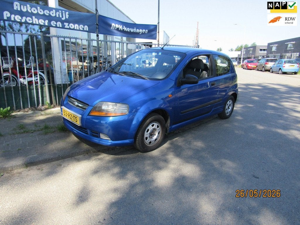 Chevrolet Kalos 1.4-16V Spirit,airco,trekhaak, Auto's, Voorwielaandrijving, 94 pk, Bedrijf, 1100 kg