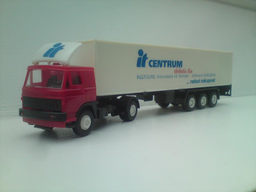 Igra Liaz gesloten trailer IT Centrum, Ophalen of Verzenden, Zo goed als nieuw, Bus of Vrachtwagen, Brekina