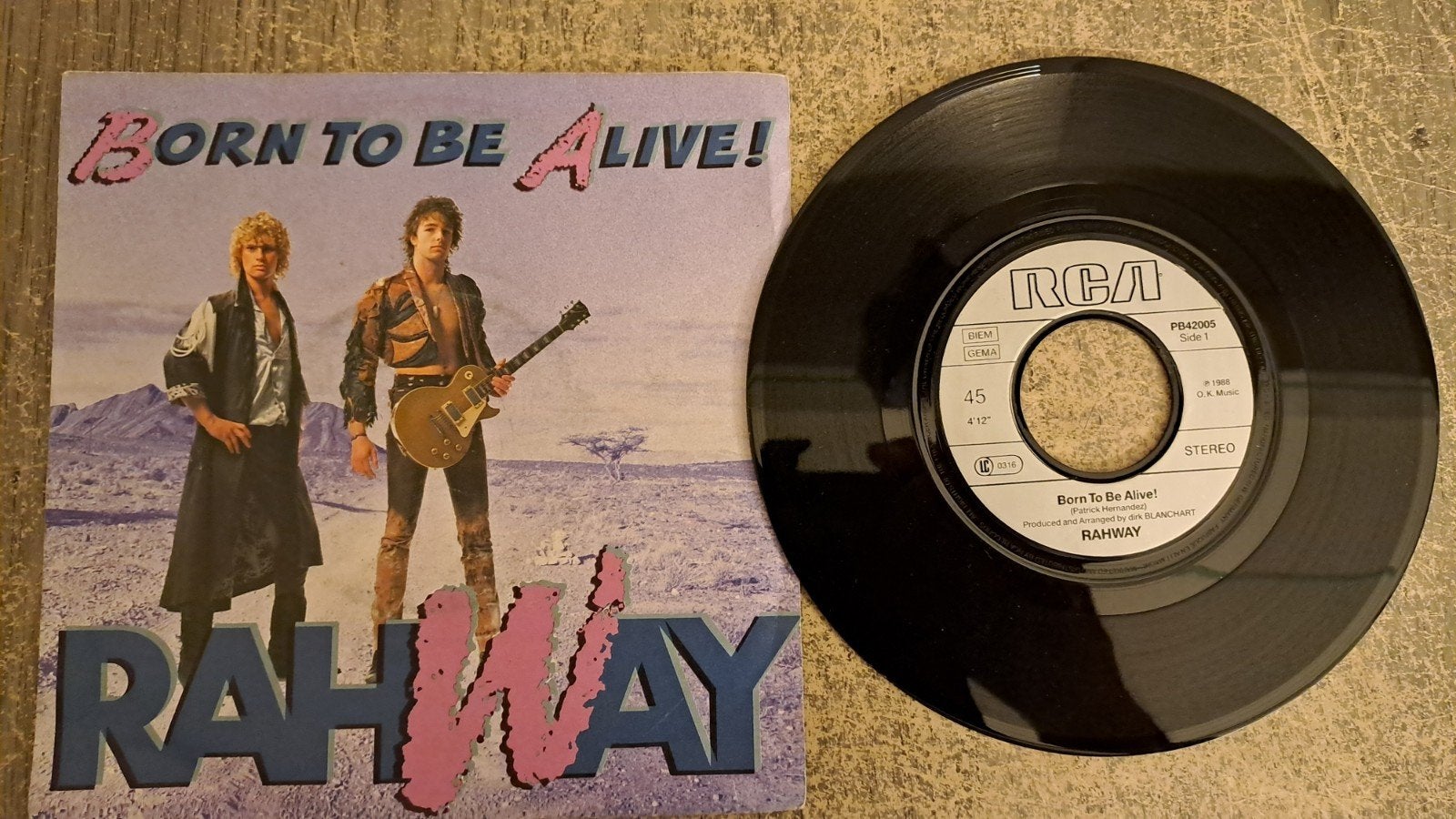 Rahway  - born to be alive, Gebruikt, 7 inch, Pop, Fotohoes