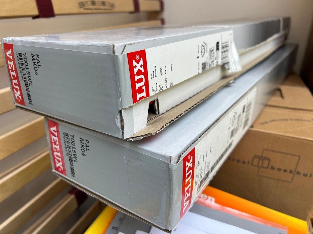 Witte Velux Jaloezie voor dakraam MK04, nieuw in verpakking, Overige merken, Wit, Nieuw, Ophalen of Verzenden