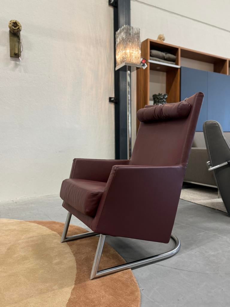 Showmodel Montis Madonna Fauteuil Ruby leer Design stoel, Huis en Inrichting, Nieuw, Ophalen of Verzenden, Montis, 50 tot 75 cm