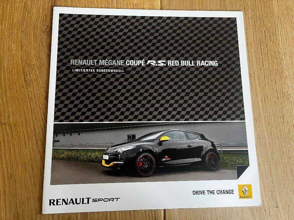 Renault Megane Coupe R.S. Red Bull Racing autofolder 2012, Ophalen of Verzenden, Zo goed als nieuw, Renault
