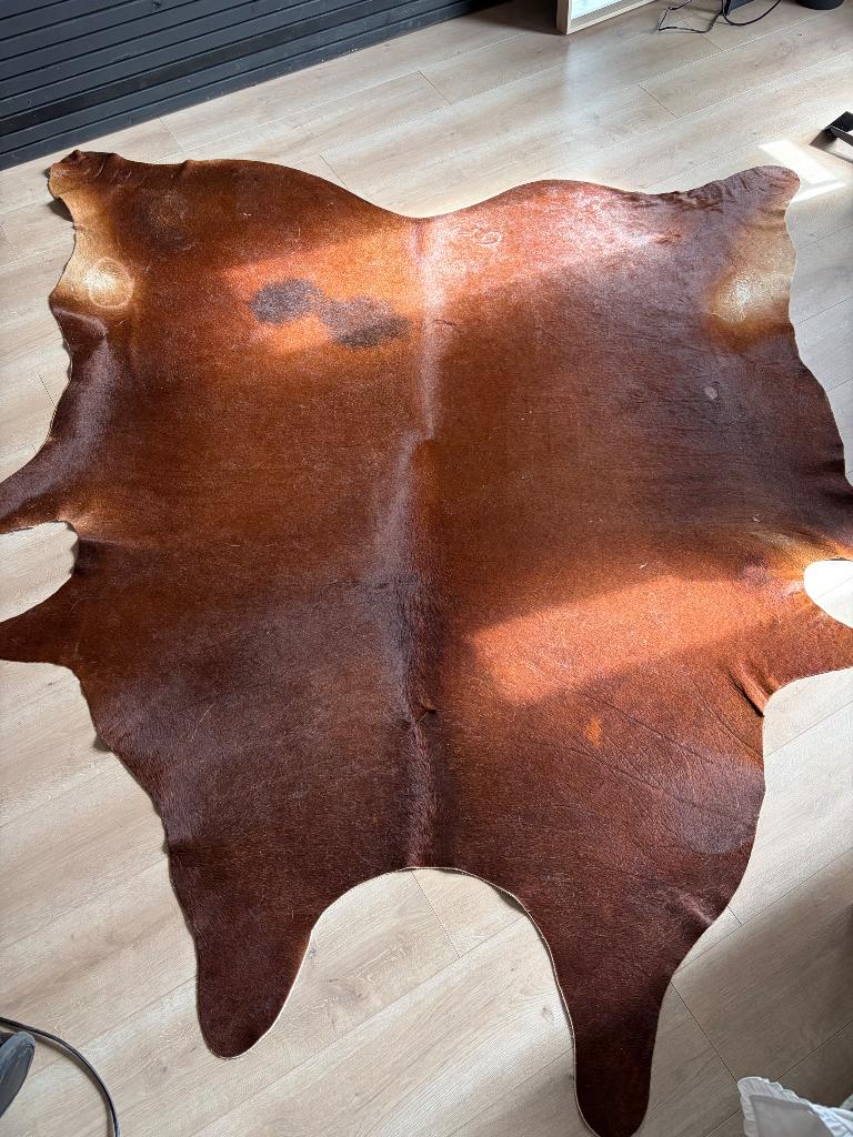 Koeienvel kleed IKEA, Bruin, Verzenden, 200 cm of meer, Zo goed als nieuw