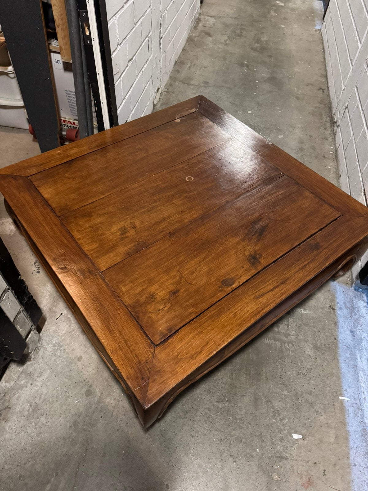 Opium tafel, Ophalen, Gebruikt, 50 tot 100 cm, Vierkant