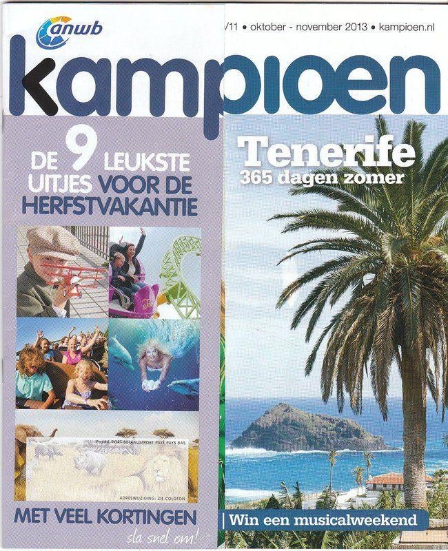 ANWB Kampioen 10/11-2013 [2969]  [BoovTi], Ophalen of Verzenden, Zo goed als nieuw, Overige typen