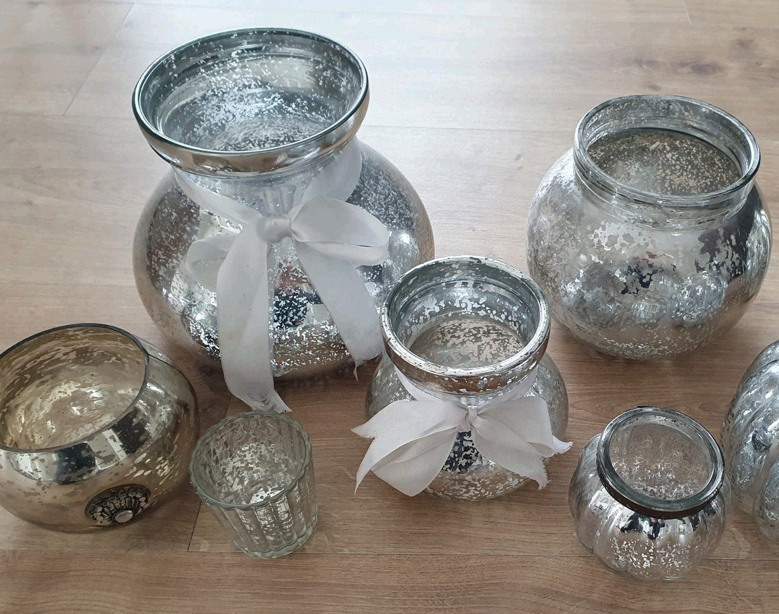 Pakket waxinelichtjes theelicht. Houders zilver, Ophalen of Verzenden, Zilver, Zilver