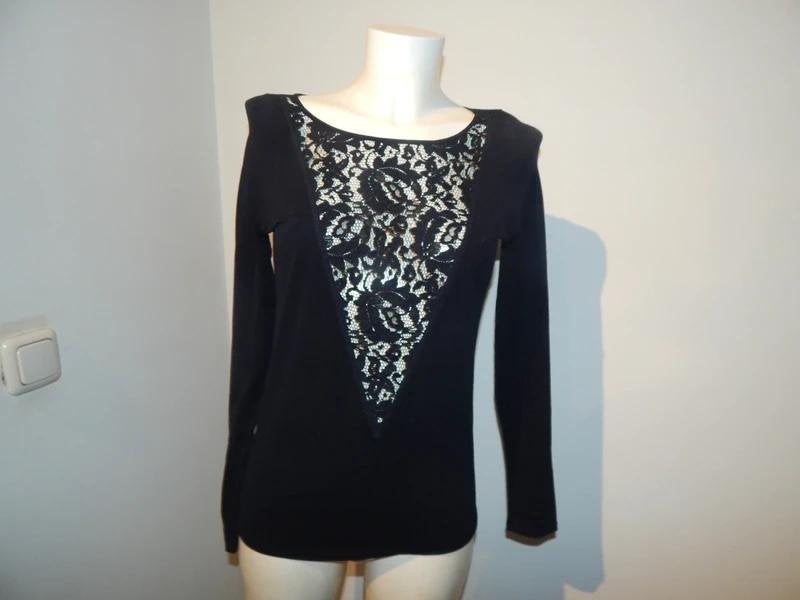 Marccain flinter dun stretch truitje voorkant voile kant N4