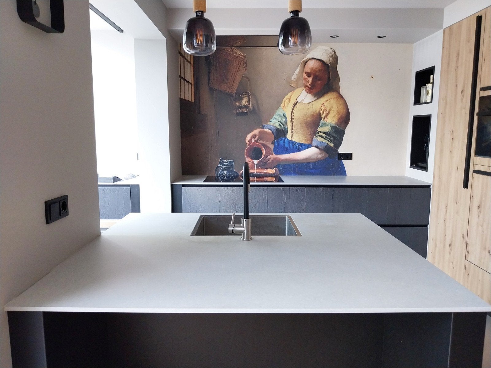 Composiet keukenbladen Flanel Grey, Ophalen
