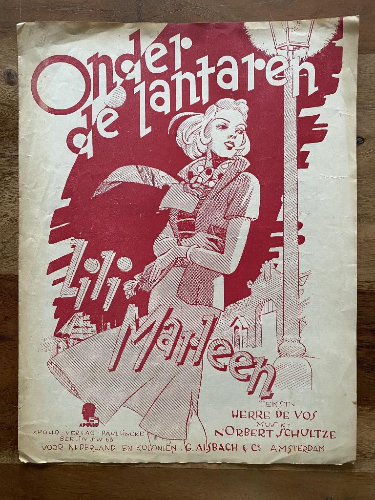 Lili Marleen - Onder de lantaren Herre de Vos 1940, Zang, Gebruikt, Ophalen of Verzenden, Artiest of Componist