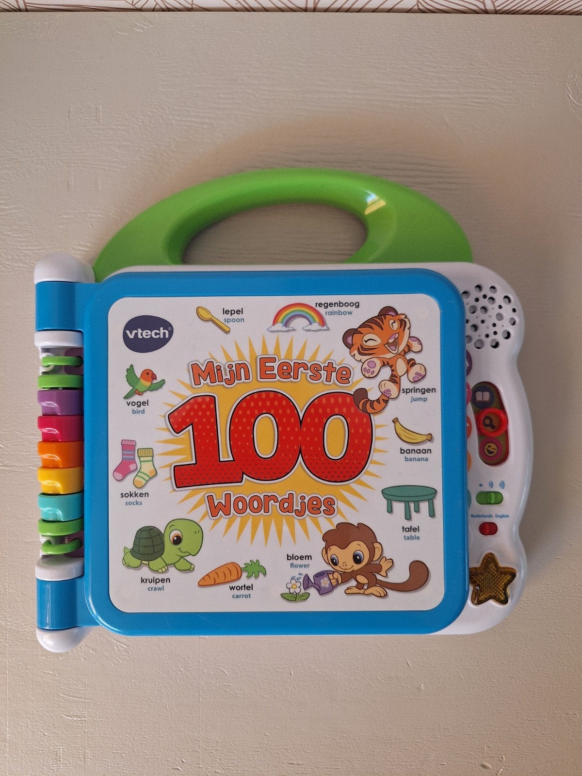 VTech Mijn Eerste 100 Woordjes - Zo goed als nieuw, Ophalen of Verzenden, Zo goed als nieuw, Taal en Lezen, Met licht