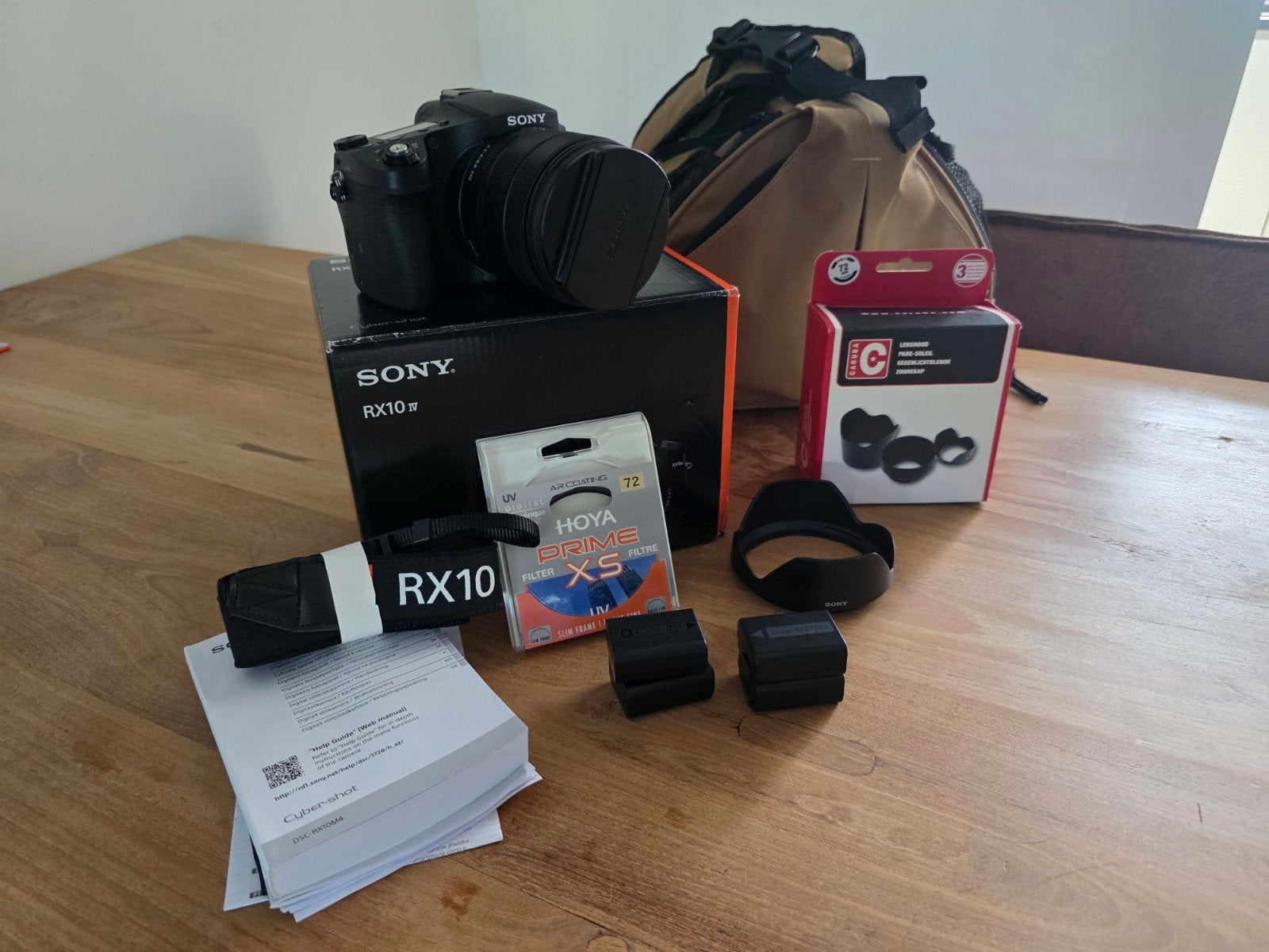 Sony RX10 IV Bridgecamera met accessoires, Audio, Tv en Foto, Fotocamera's Digitaal, Ophalen, Lensdop, Zo goed als nieuw, Ingebouwde flitser