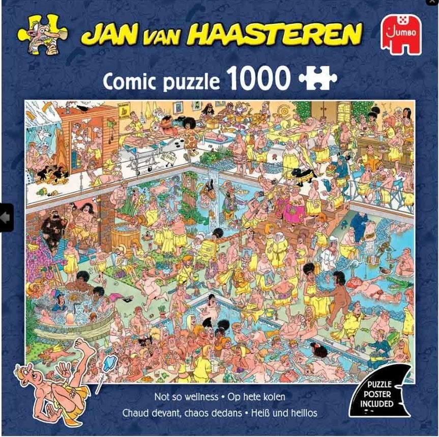 Jan van Haasteren puzzel, Ophalen, 500 t/m 1500 stukjes, Zo goed als nieuw, Legpuzzel