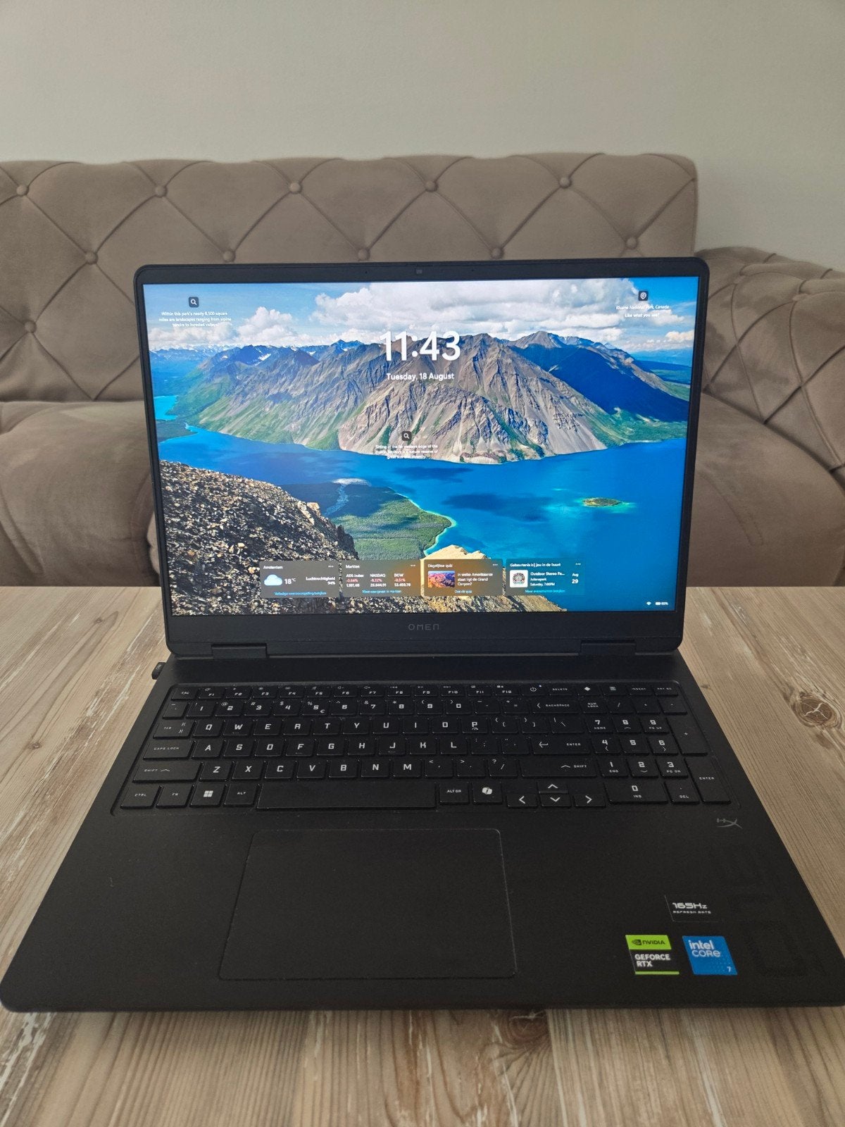 hp omen gaming laptop rtx 5060, Computers en Software, Ophalen, Intel core 7 240h, Met videokaart, Qwerty