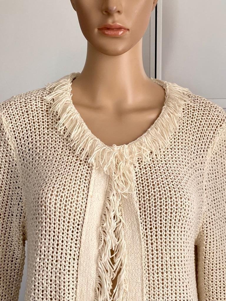 H766 Marc Aurel: maat 42=L katoenen vest vestje beige, Marc Aurel, Beige, Maat 42/44 (L), Ophalen of Verzenden