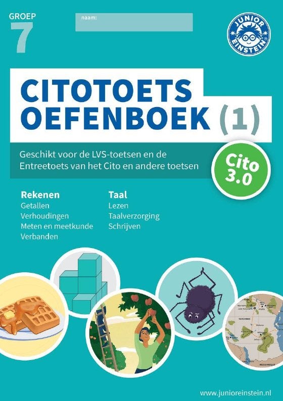 Citotoets oefenboek 1 (groep 7), Ophalen, Zo goed als nieuw, Overige niveaus, Nederlands
