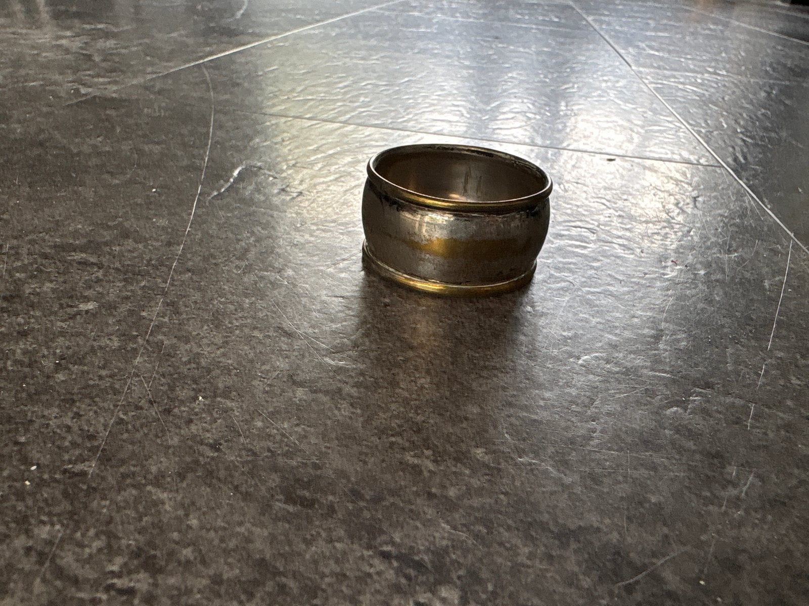 Vintage Servetring - Verzilverd met Initialen, Ophalen of Verzenden