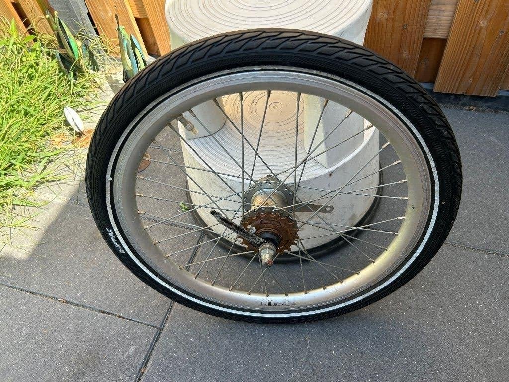 20 inch achterwiel SRAM i-Motion 3 versnell. terugtraprem, Wiel, Gebruikt, Ophalen of Verzenden, Aluminium