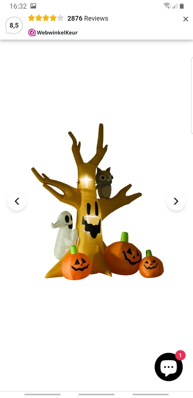 Halloween decoratie opblaasbare Halloween boom, Ophalen, Versiering, Halloween of Griezel