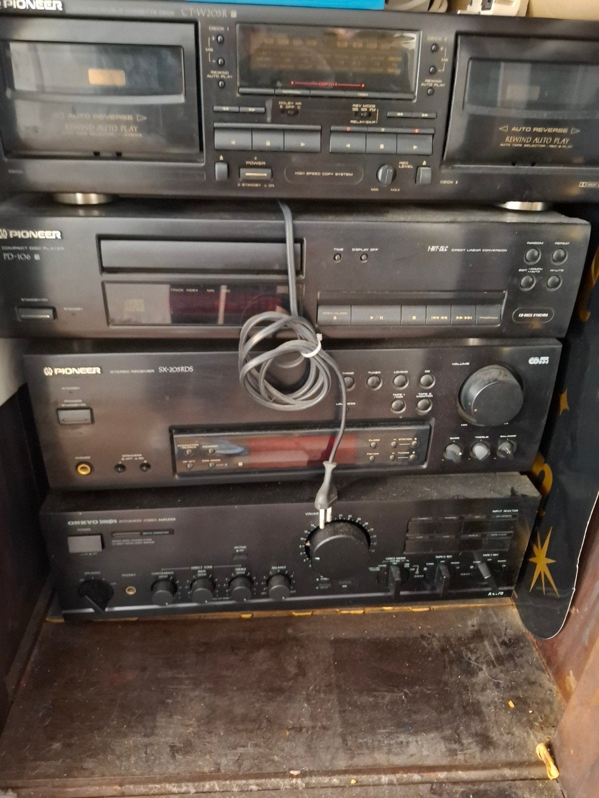 Pioneer Hifi Set: Cassettedeck, CD-speler, receiver, Verster, Ophalen, Gebruikt, Pioneer