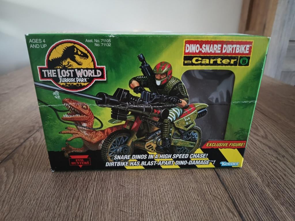 Vintage Jurassic Park The Lost World Dino Dirtbike doos, Ophalen of Verzenden