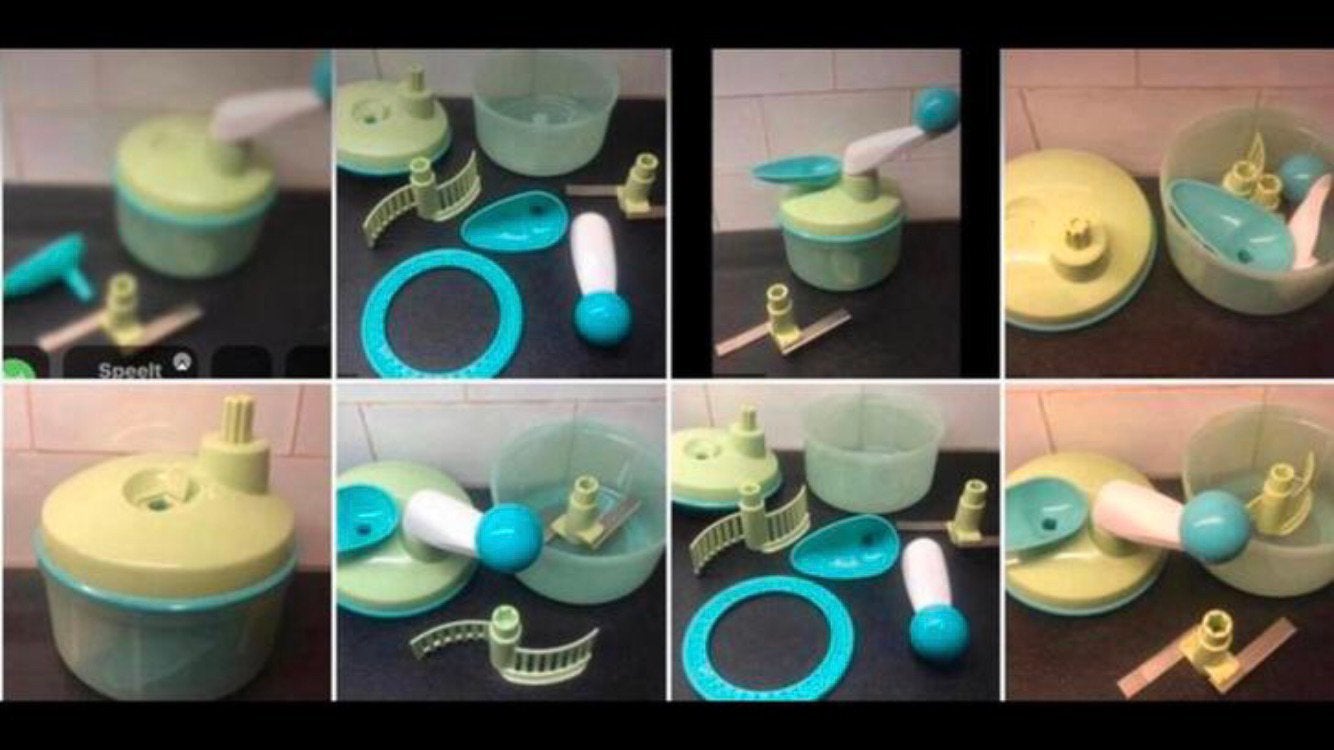 snijmachine keukenmachine hakmolen mixer quickchef, Ophalen of Verzenden, Zo goed als nieuw, Groen, Overige typen