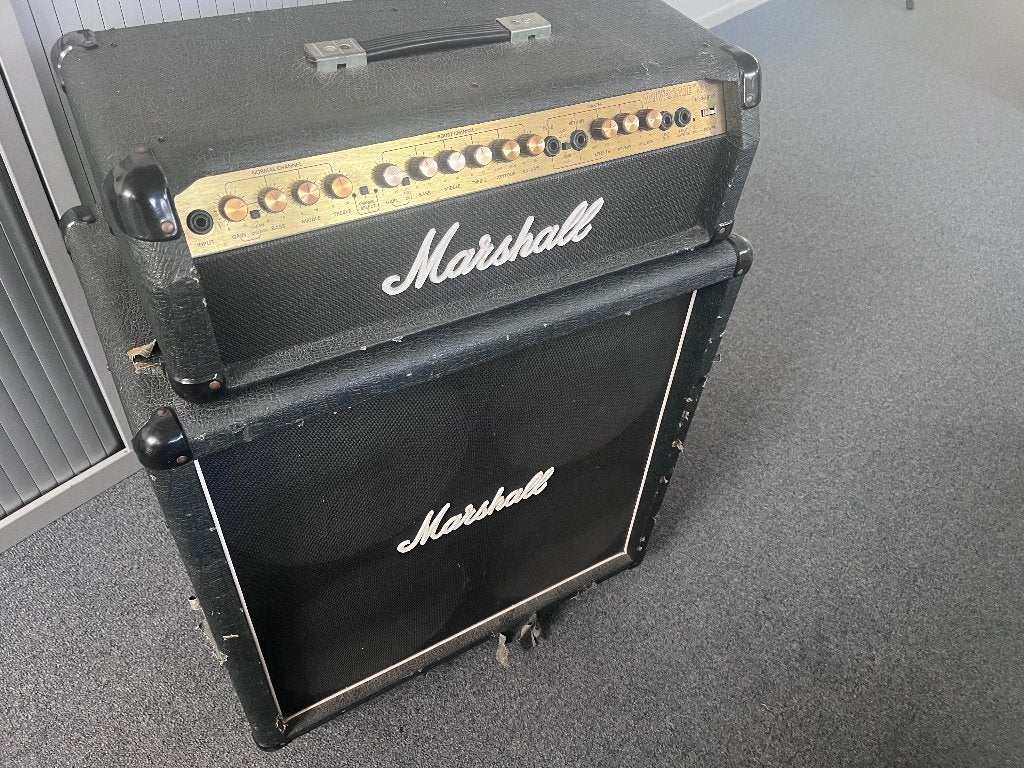 Marshall Valvestate 8100 Top + Marshall 8412 4x12 Cabinet, Ophalen, Gebruikt, Gitaar, 100 watt of meer