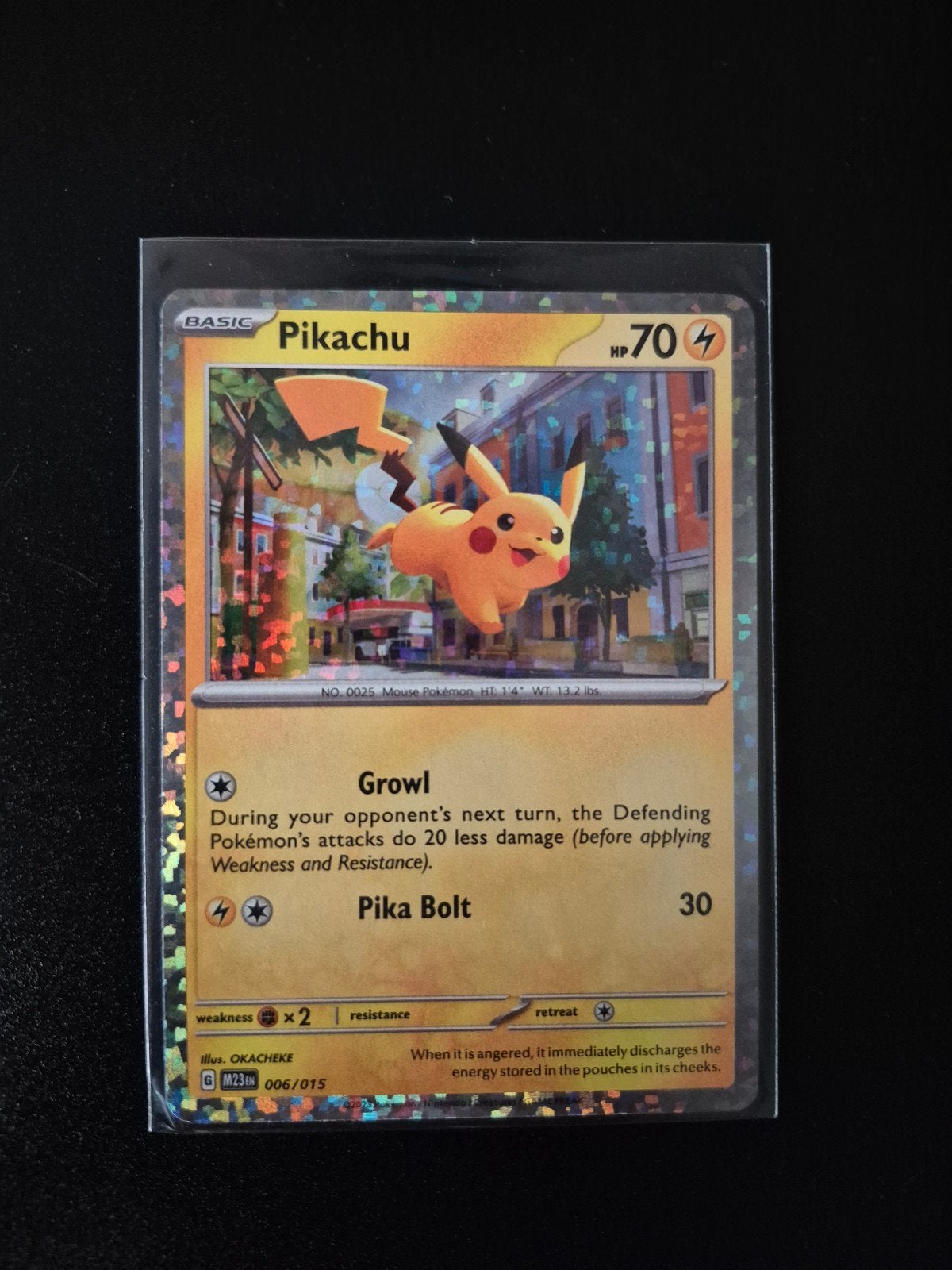 Pikachu 006/015 McDonald's serie Pokemon kaart, Ophalen of Verzenden, Zo goed als nieuw, Losse kaart