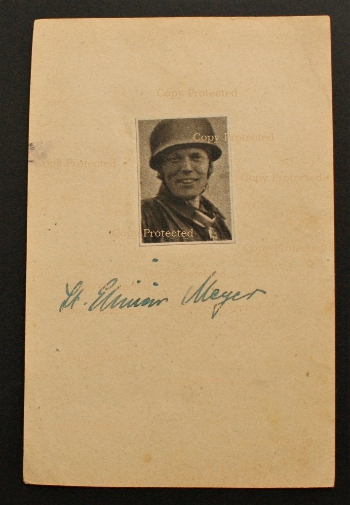 Org WW2 handtekening kaart - FJ paratrooper Glider RK drager, Ophalen of Verzenden, Luchtmacht, Duitsland, Foto of Poster