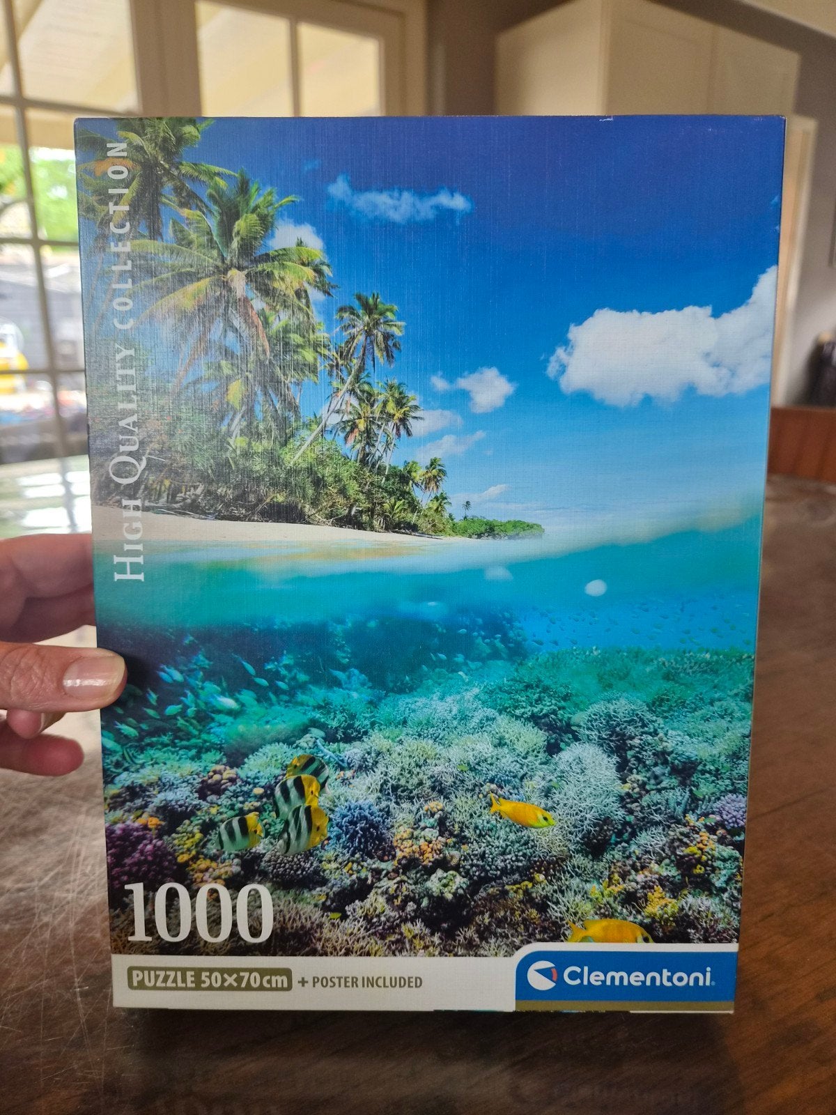 Puzzel Clementoni Paradijs/Oceaan/Vissen 1000 stuks compleet, Ophalen of Verzenden, 500 t/m 1500 stukjes, Zo goed als nieuw