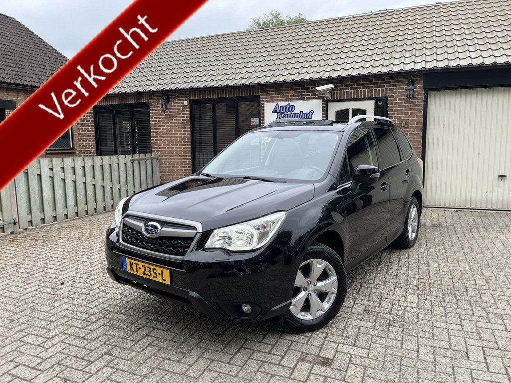 Subaru Forester 2.0 Executive 4WD Panodak LPG-G3 (bj 2014), Auto's, Subaru, Automaat, Euro 5, Zwart, 4 cilinders