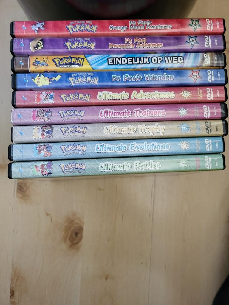 9 Pokémon DVD's - Complete Collectie, Avontuur, Gebruikt, Alle leeftijden, Ophalen of Verzenden