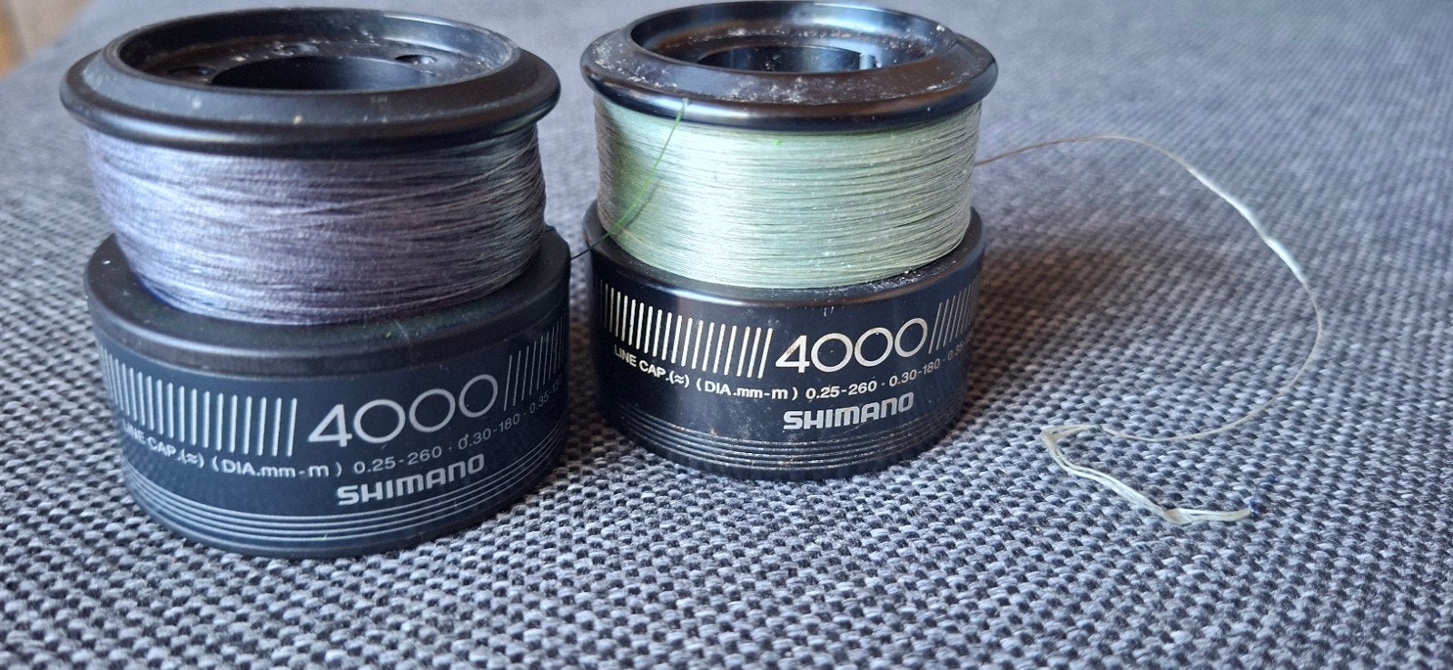 Shimano 4000 Molenspoelen met Vislijn, Watersport en Boten, Hengelsport | Algemeen, Ophalen of Verzenden, Gebruikt, Molen