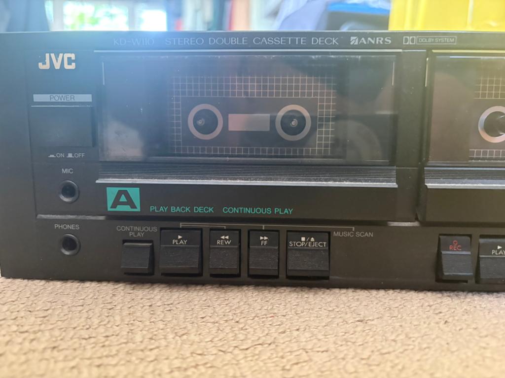 cassettedeck (dubbeldeck) JVC, Ophalen of Verzenden, Dubbel, JVC, Auto-reverse