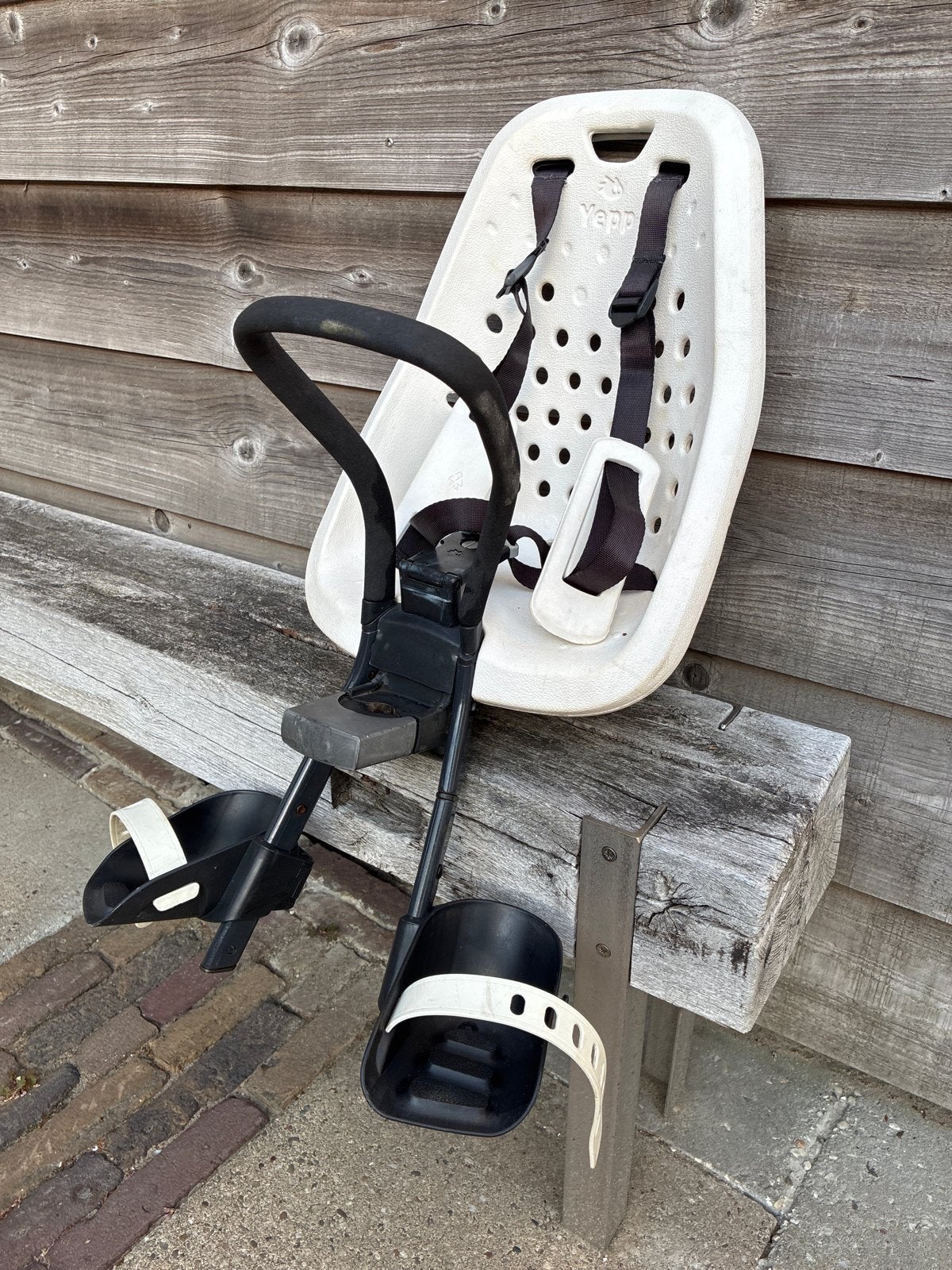 Yepp mini voorzitje, Fietsen en Brommers, Fietsaccessoires | Fietsstoeltjes, Ophalen, Voorzitje, 0 t/m 13 kg, Gebruikt