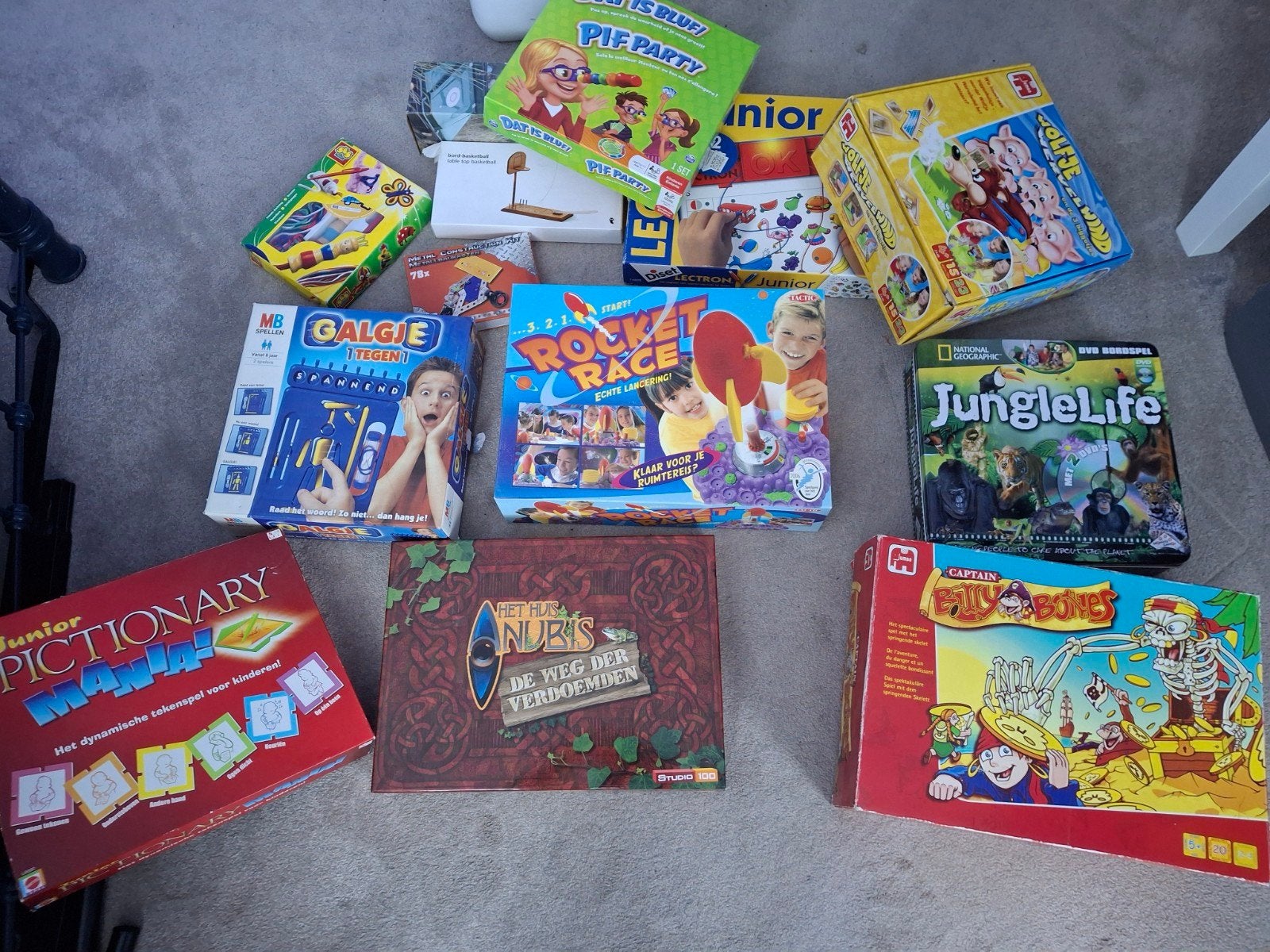 spellen voor kinderen, Ophalen, Gebruikt