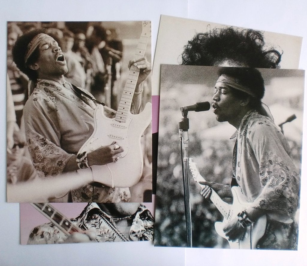 Fraaie fotokaarten foto’s: Jimi Hendrix, Bon Jovi Cobain etc, Verzamelen, Ophalen of Verzenden, Nieuw, Foto of Kaart
